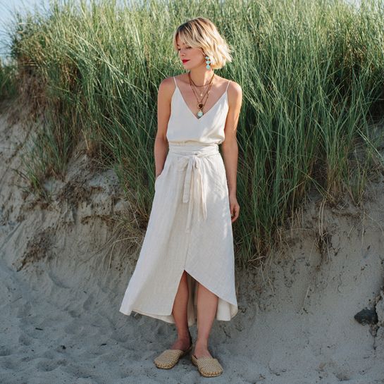 Wrap Skirt with a Tank Top