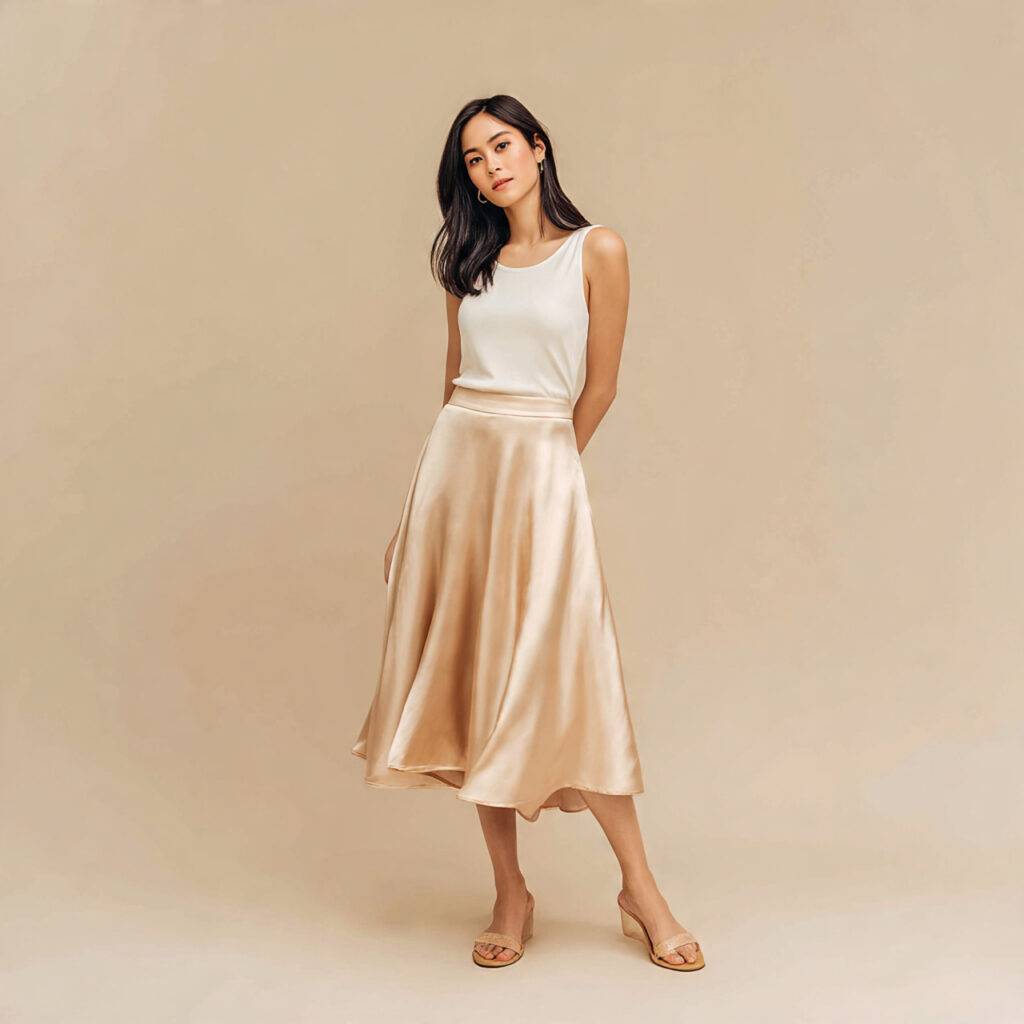 The Satin Bias-Cut Skirt
