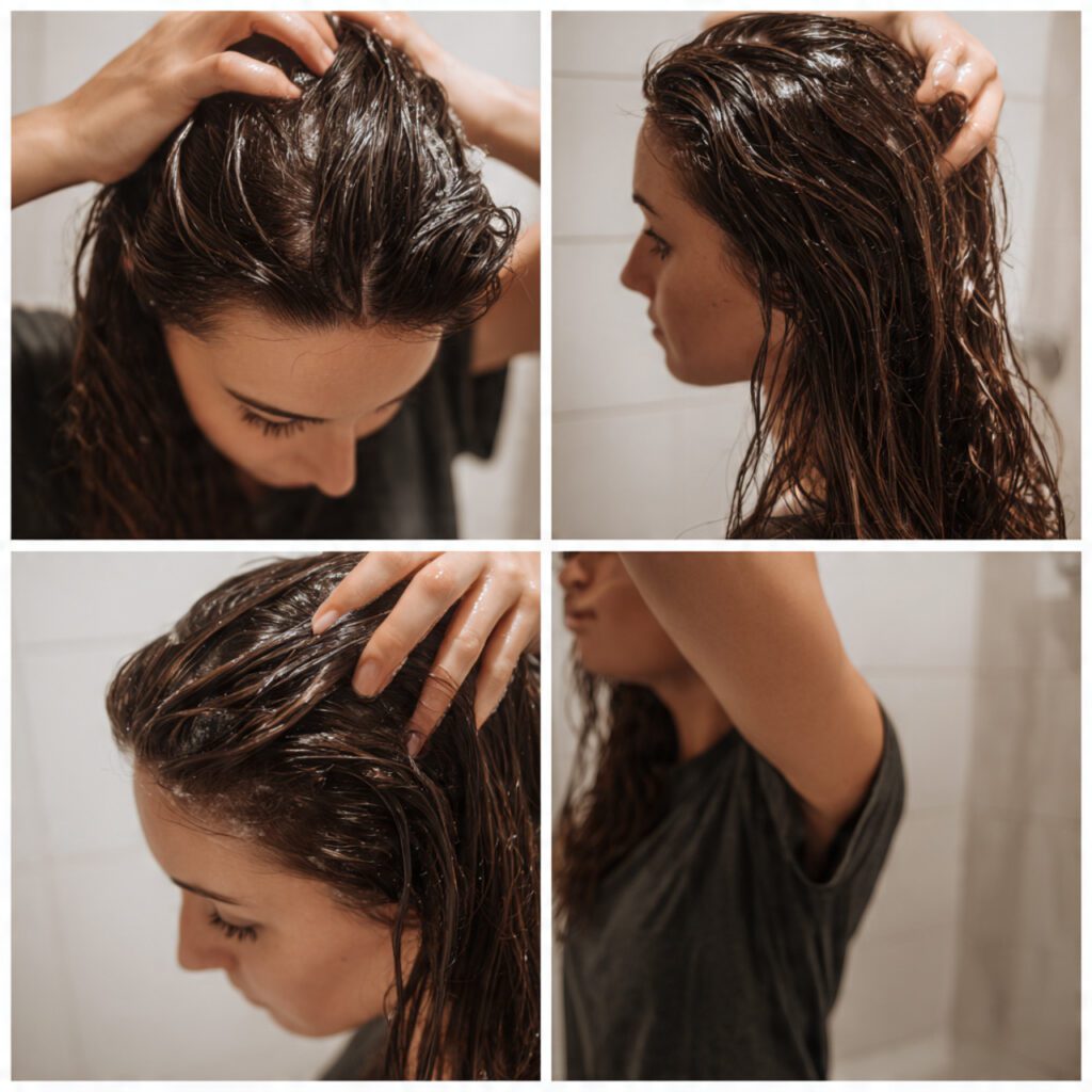 applying_john_frieda_whipped_foam_to_thin