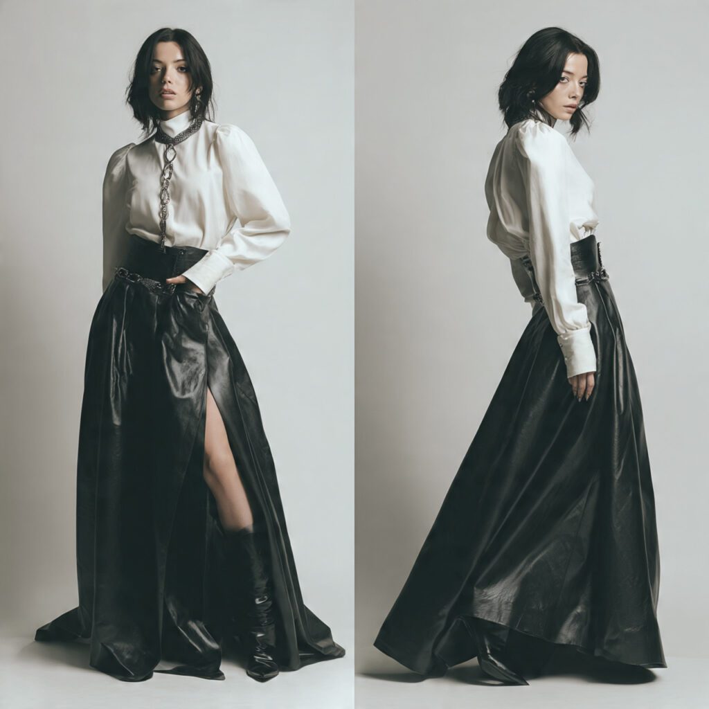 black_leather_or_faux_leather_maxi_skirt_styled