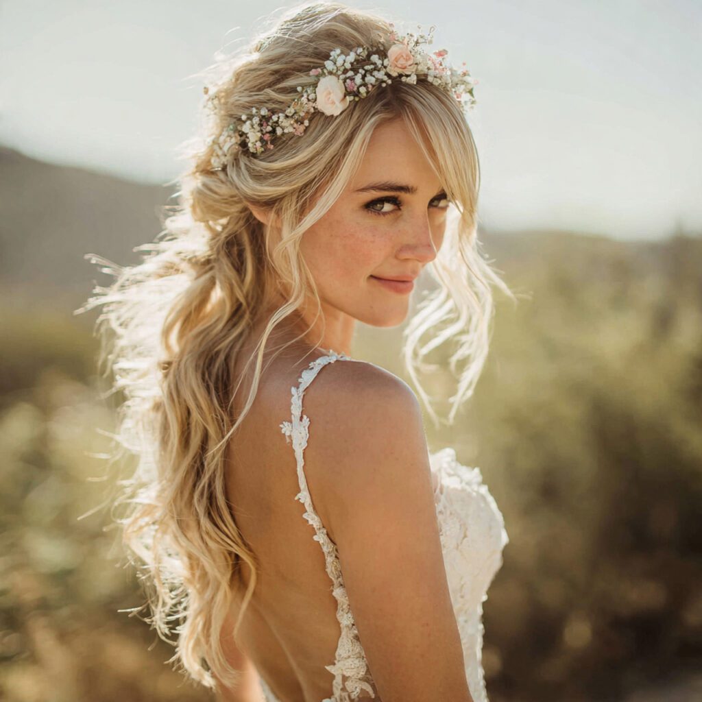 Boho Waves with Floral Accents