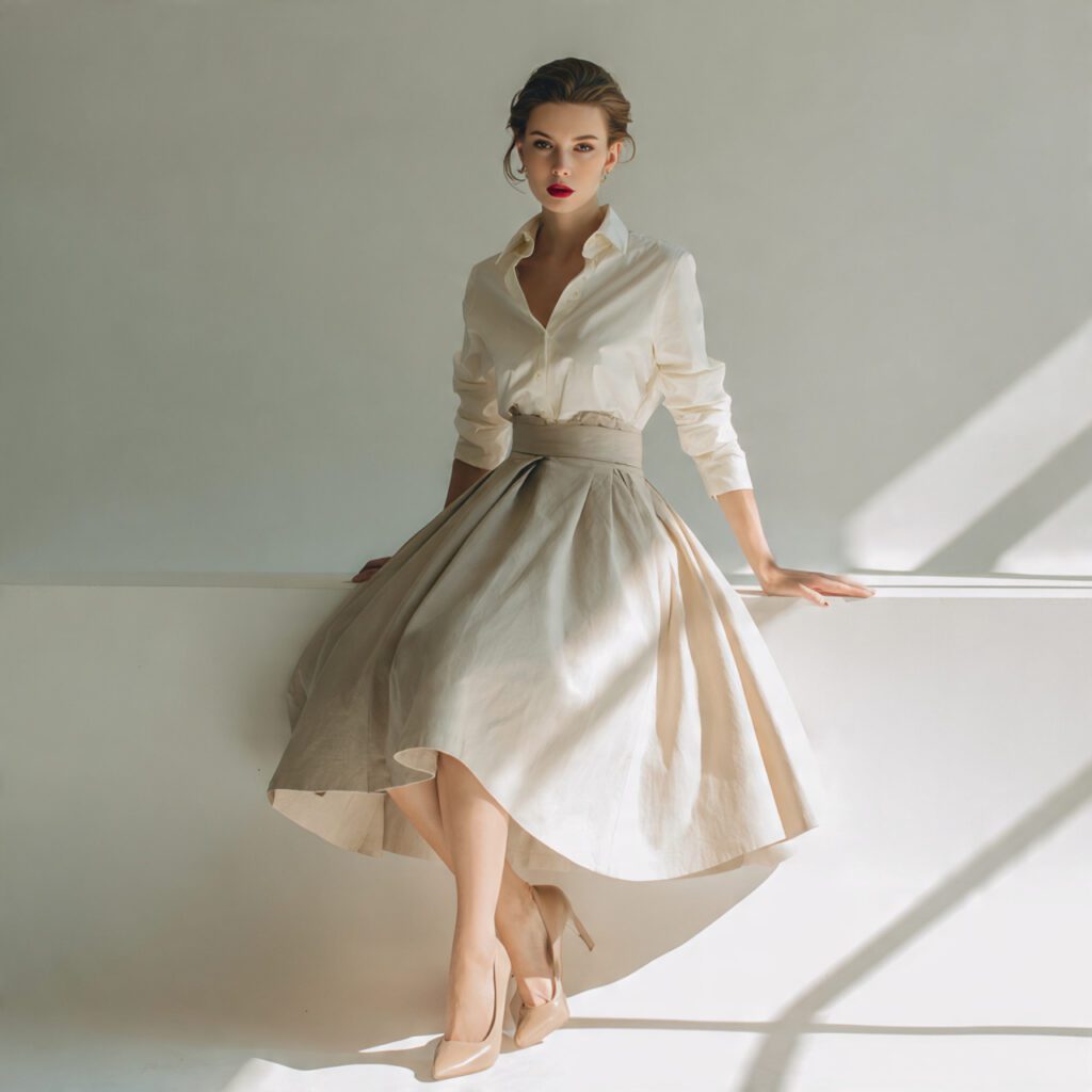 classic_a_line_skirt_in_neutral_color_cinched