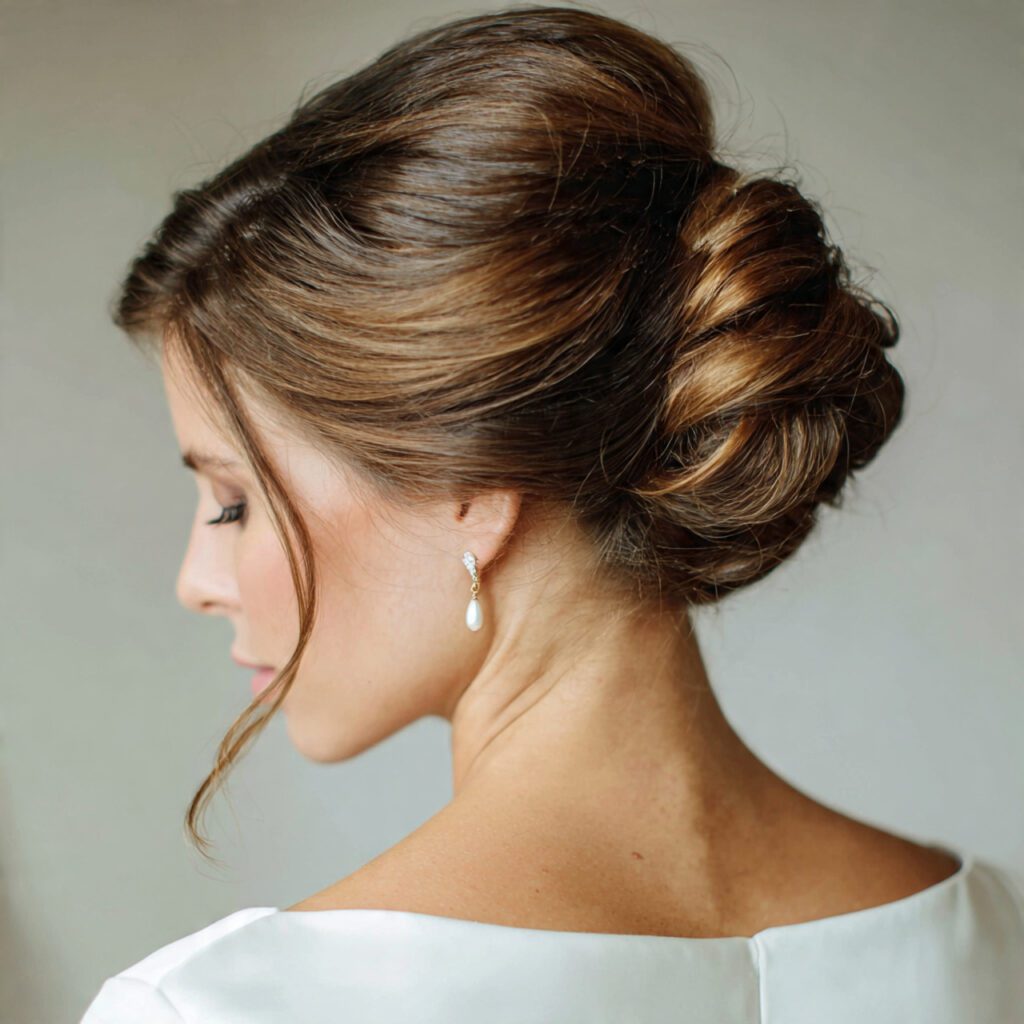 Classic French Twist for Oval Faces
