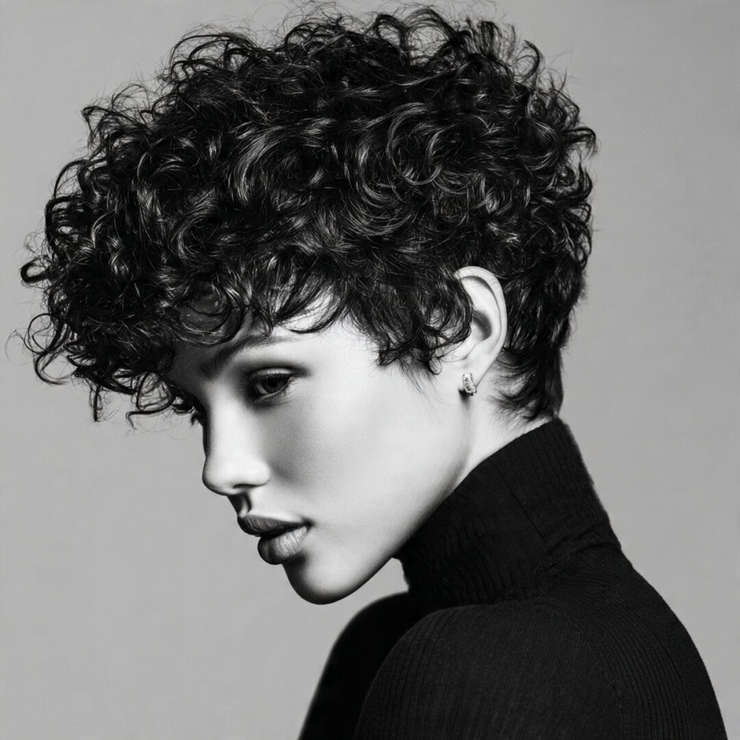Curly Pixie Cut