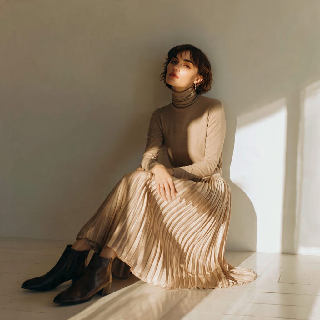 elegant_woman_wearing_a_pleated_midi_skirt