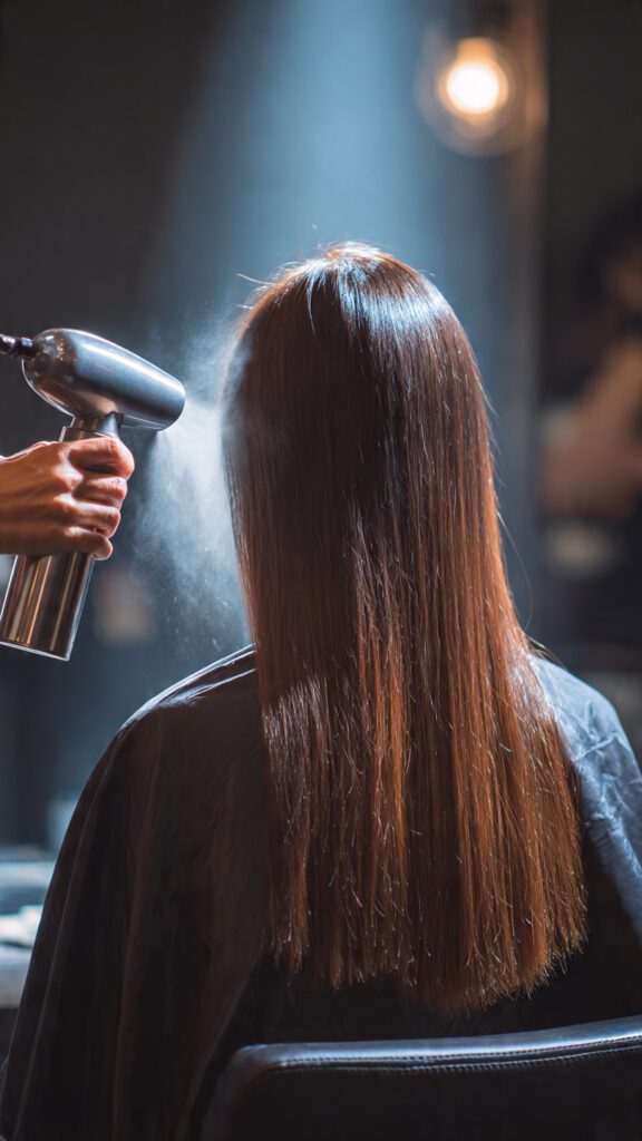 fine_hair_being_styled_with_a_blow