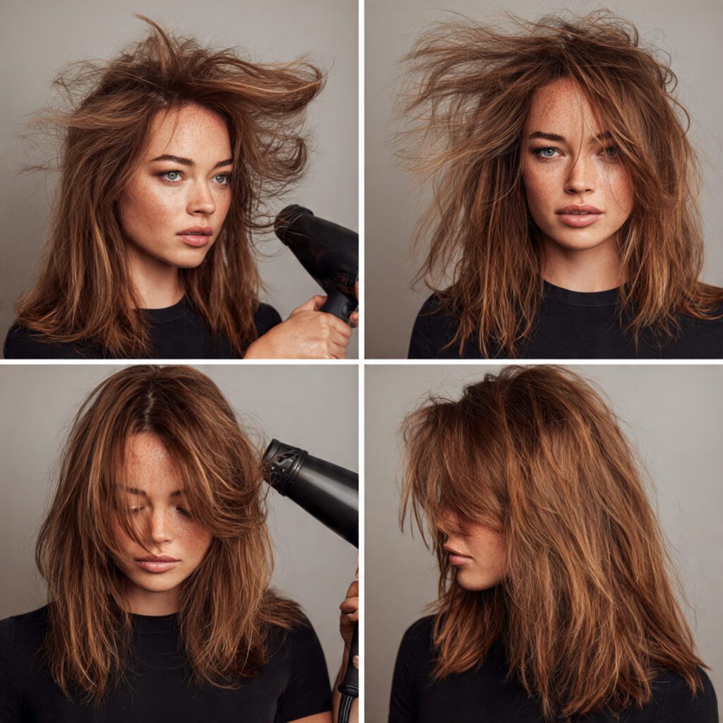 Flip Your Hair Upside Down While Drying