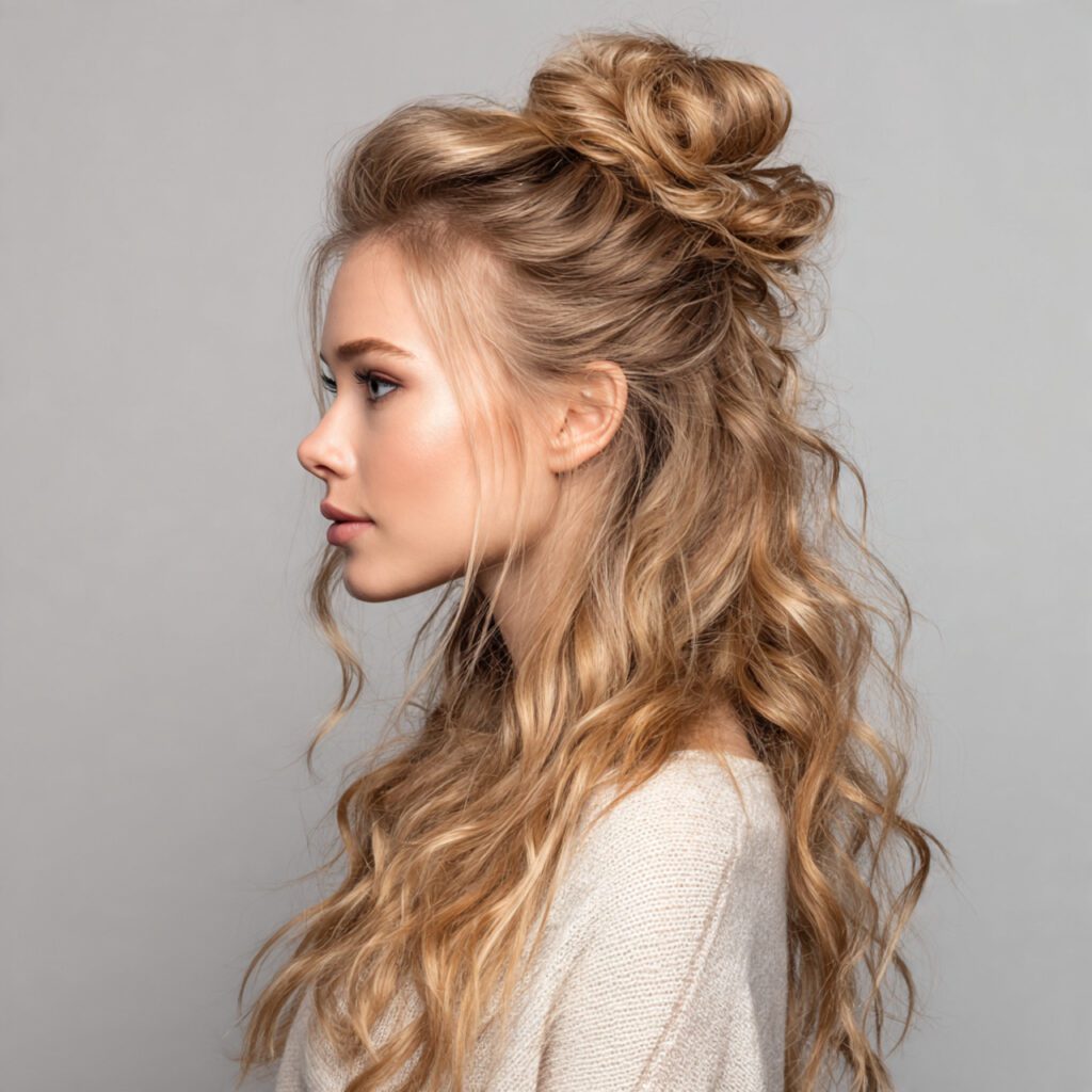 half_up_bun_hairstyle_on_fine_hair_top