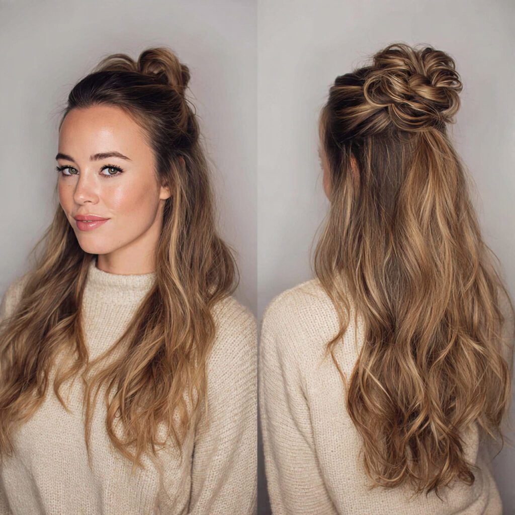 Half-Up Bun (&ldquo;Hun&rdquo;)