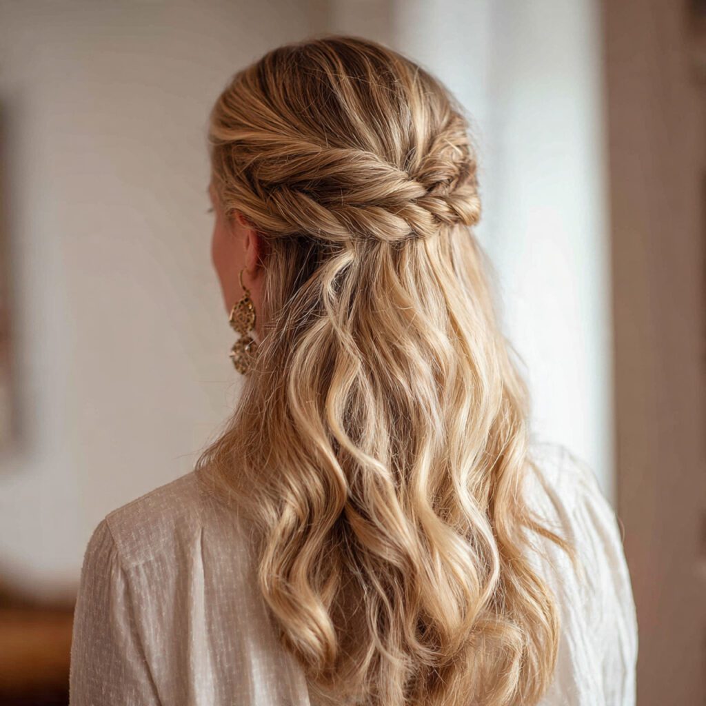 Half-Up Crown Twist