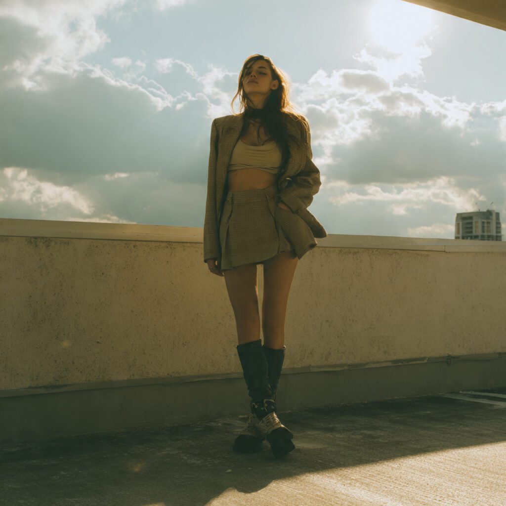 high_waisted_mini_skirt_with_crop_top_knee_high