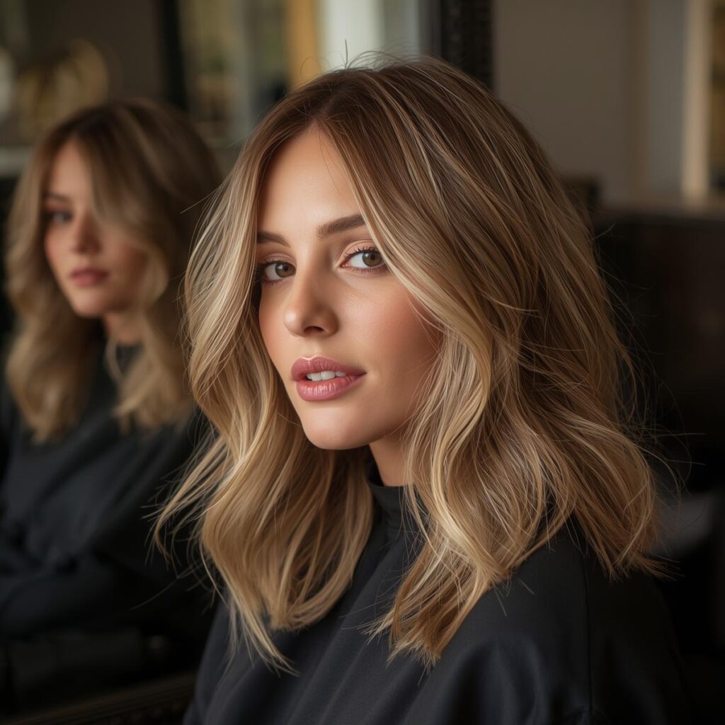 layered women’s haircut