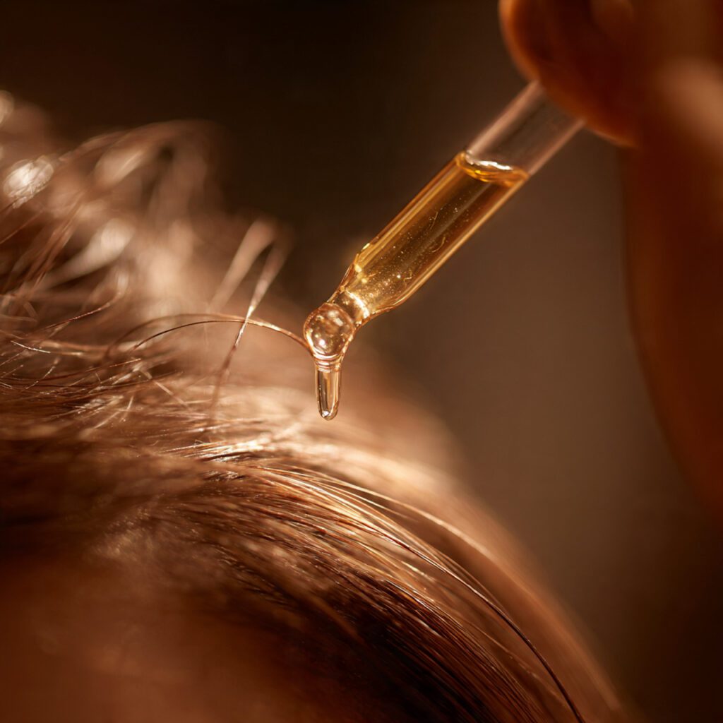 lightweight_hair_oil_applied_to_scalp_glass