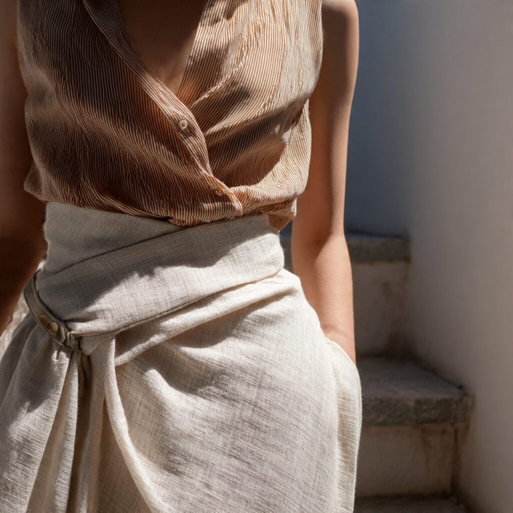 linen_skirt_fabric_close_up_lightweight_breathable_weave