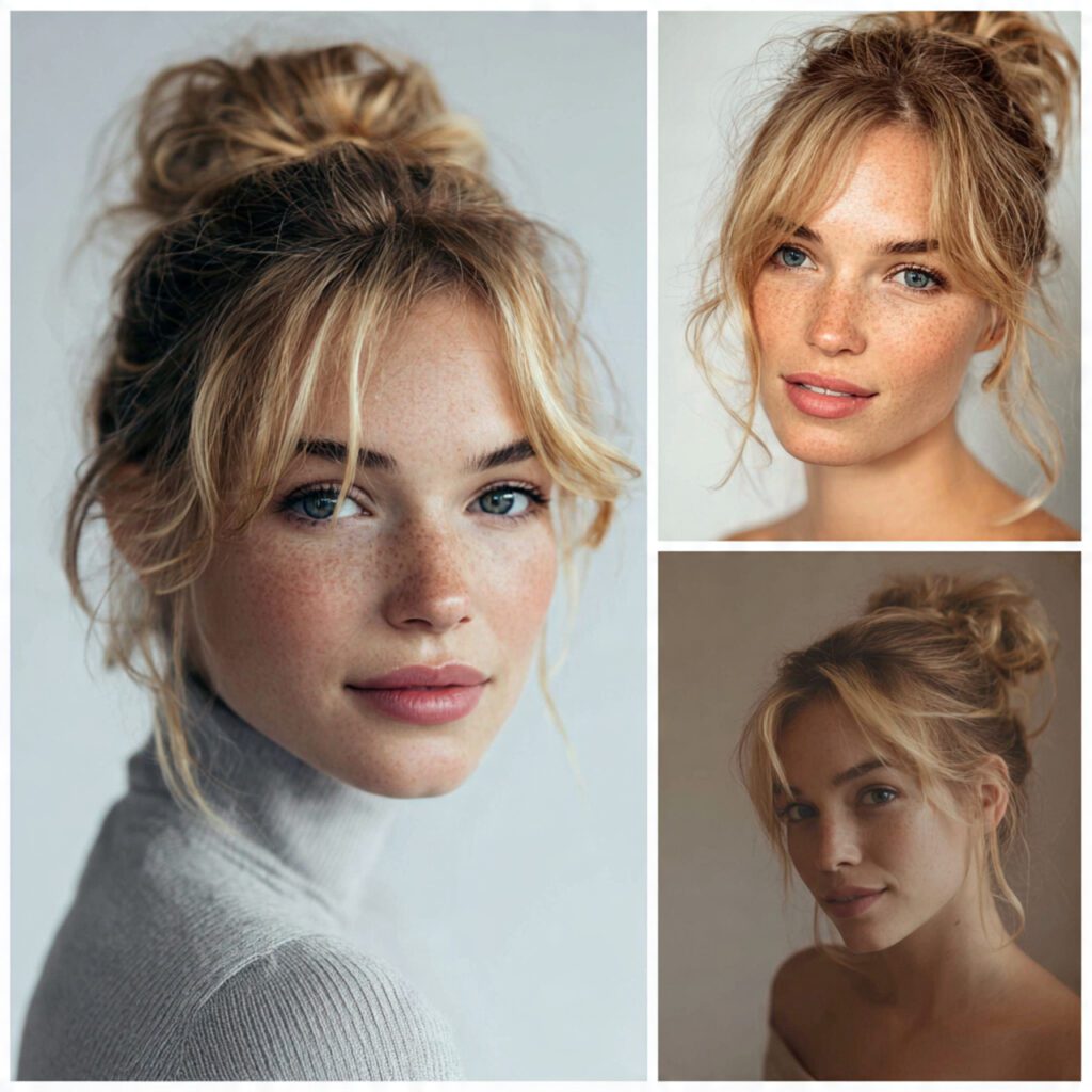 Messy Bun hair style