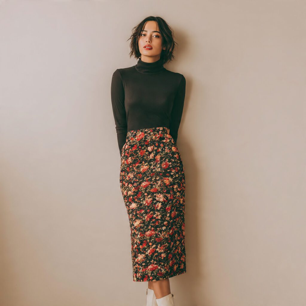 midi_floral_skirt_versatile_length_fitted_tee