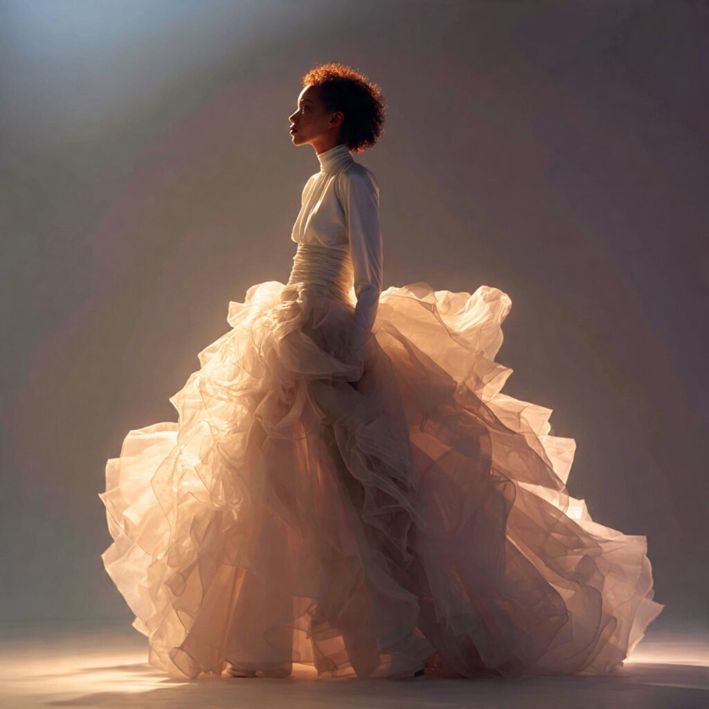 organza_skirt_fabric_crisp_sheer_layers_voluminous