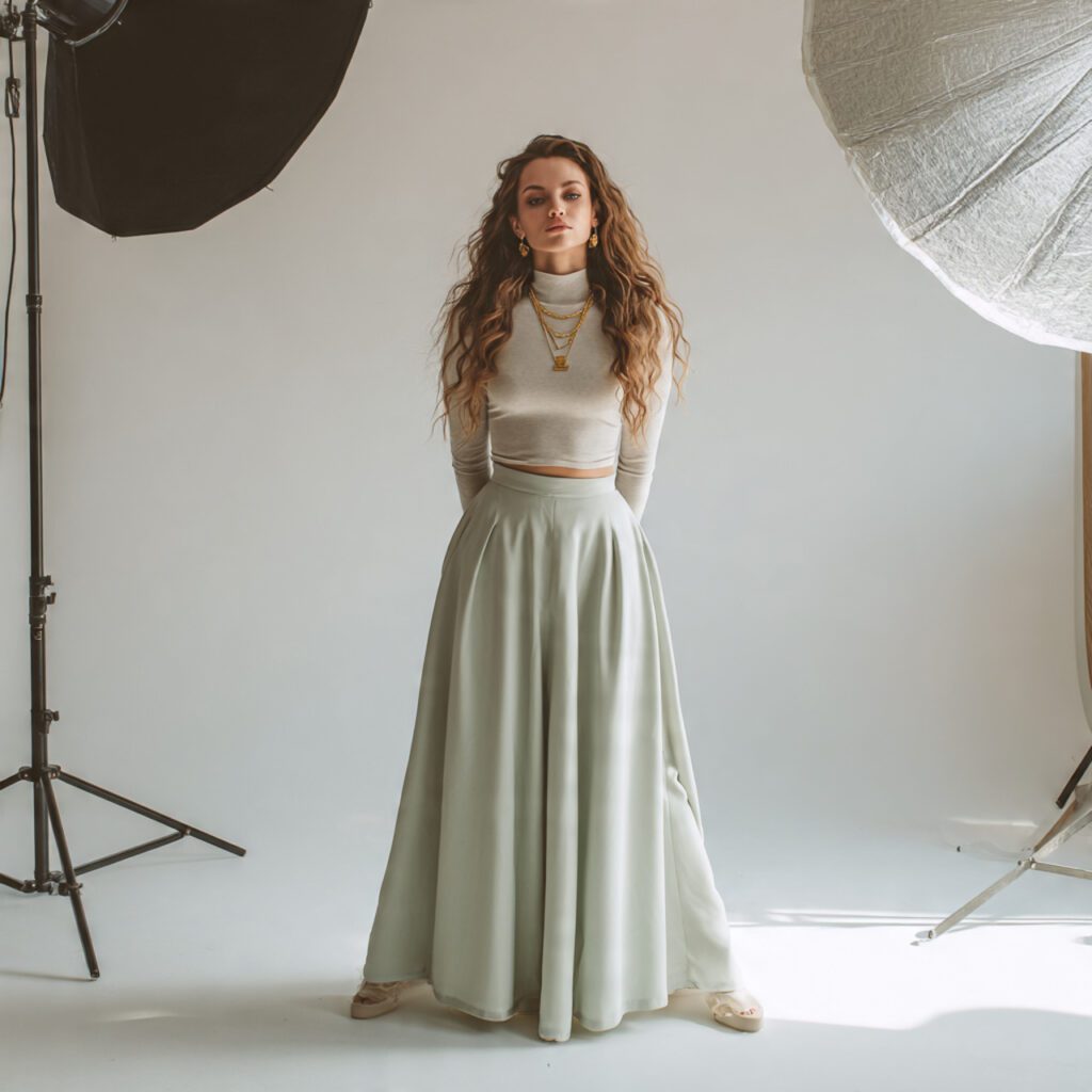 pastel_sage_green_skirt_paired_with_neutral