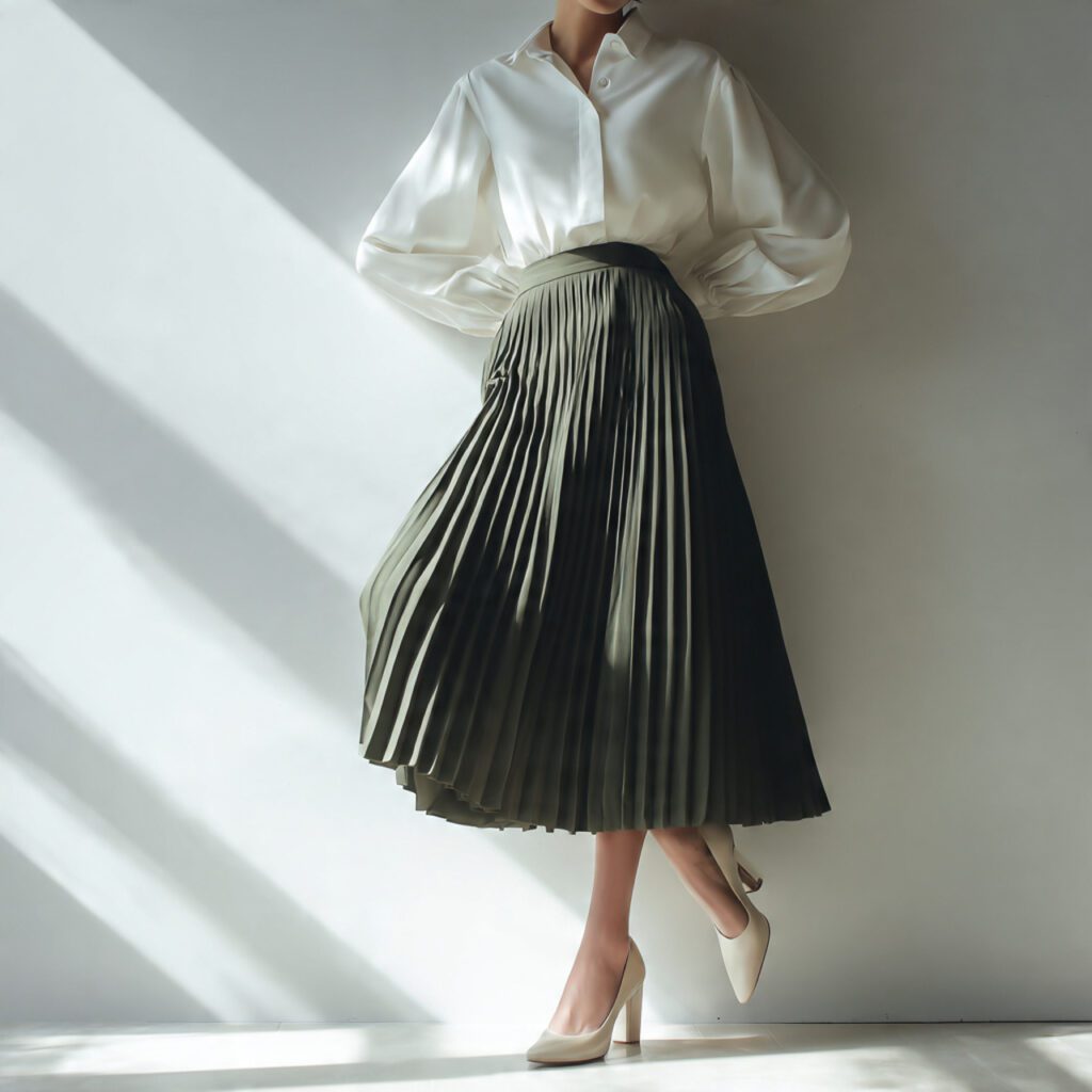 pleated_long_skirt_with_crisp_blouse_block
