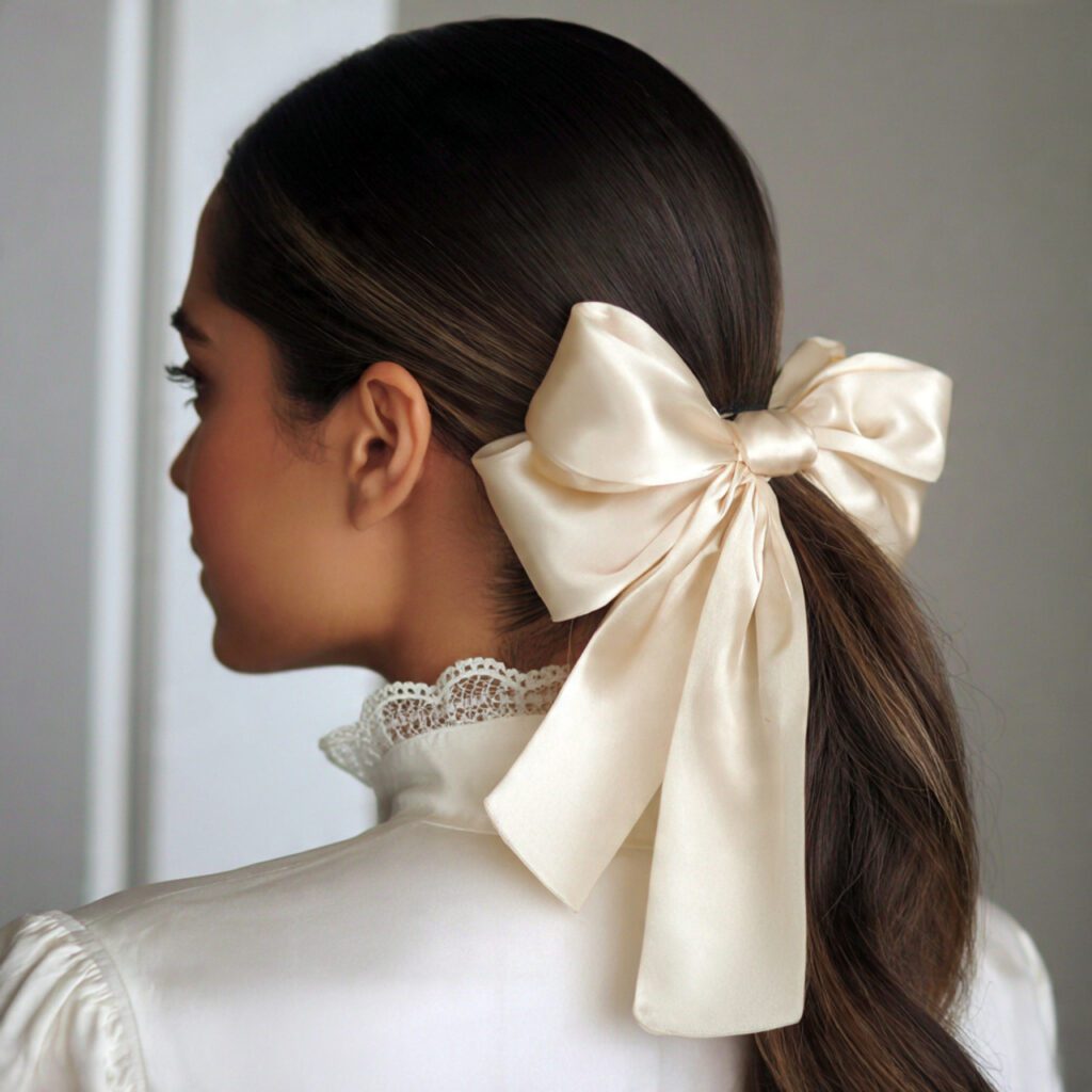 Low Pony with Center Part