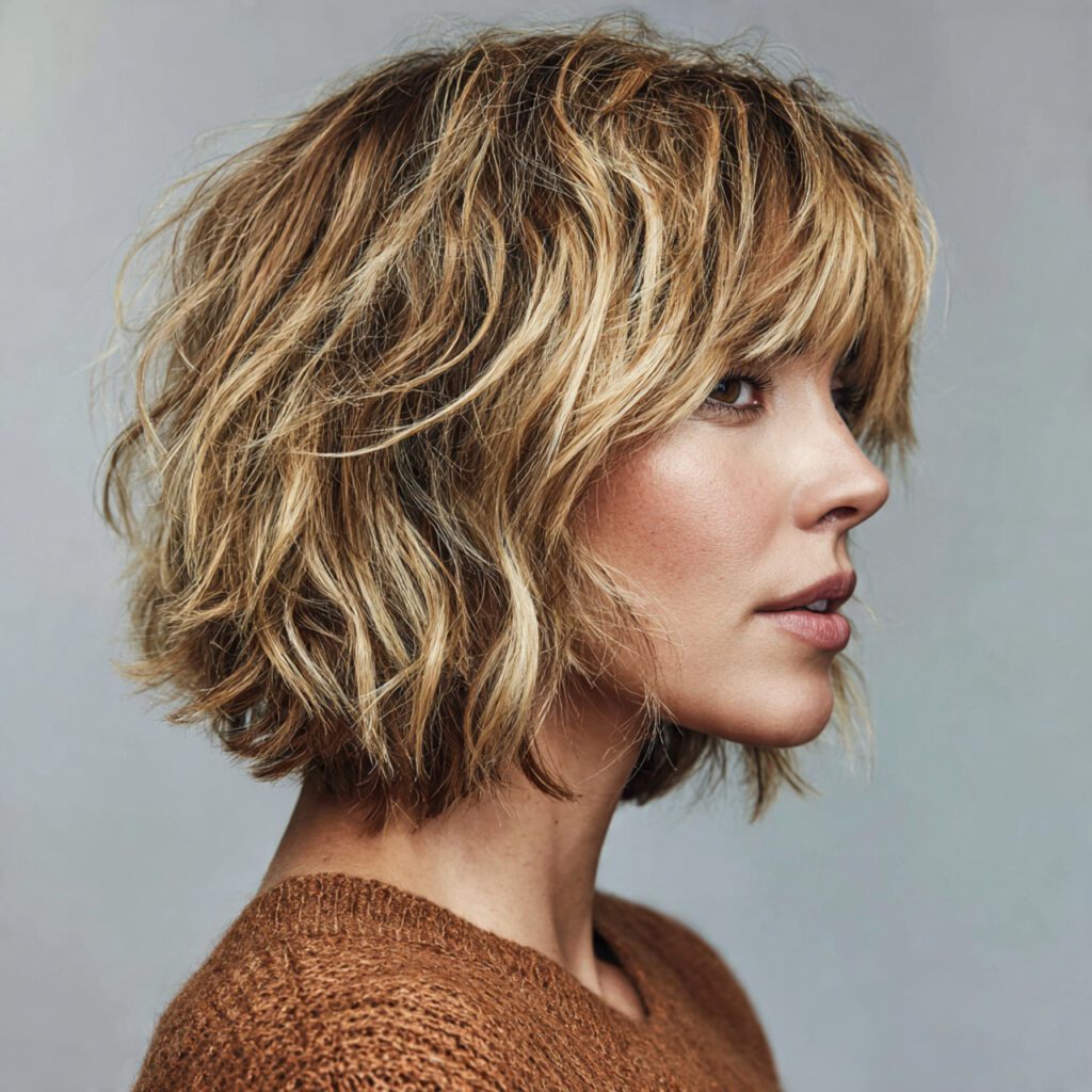 Shaggy Textured Bob