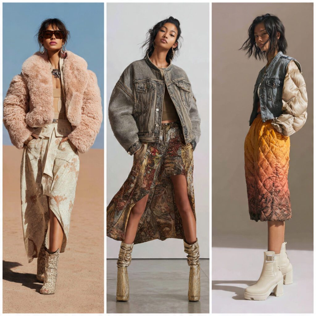 textured_outerwear_with_skirt_outfits_faux_fur
