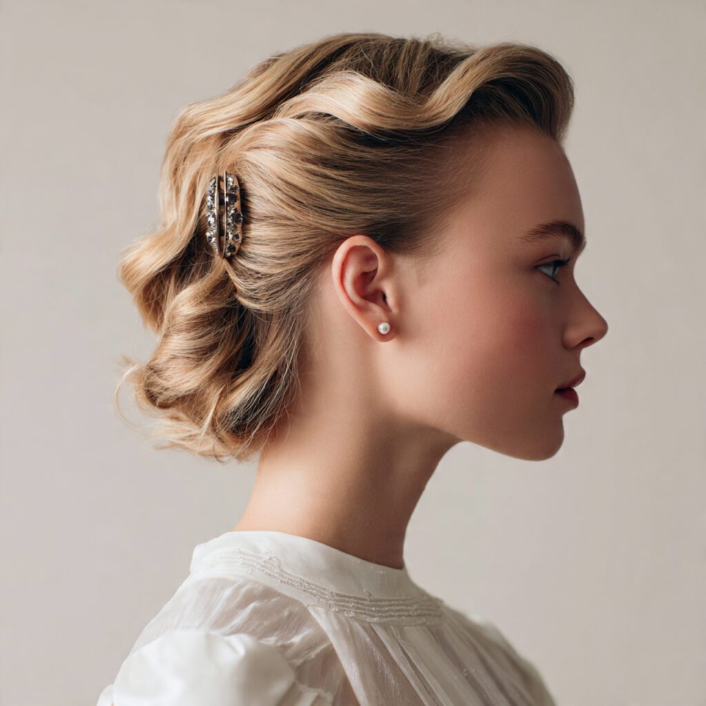  Clipped-Back Volume hair Style