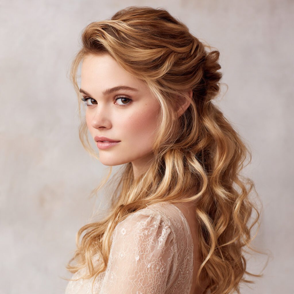 wavy_half_up_hairstyle_soft_waves_with_lifted