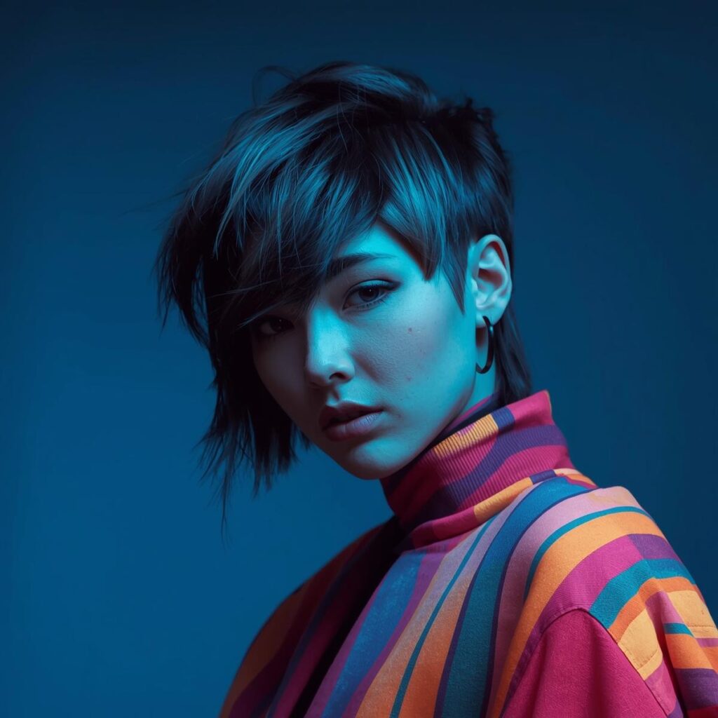 women wolf Cut Hairstyle