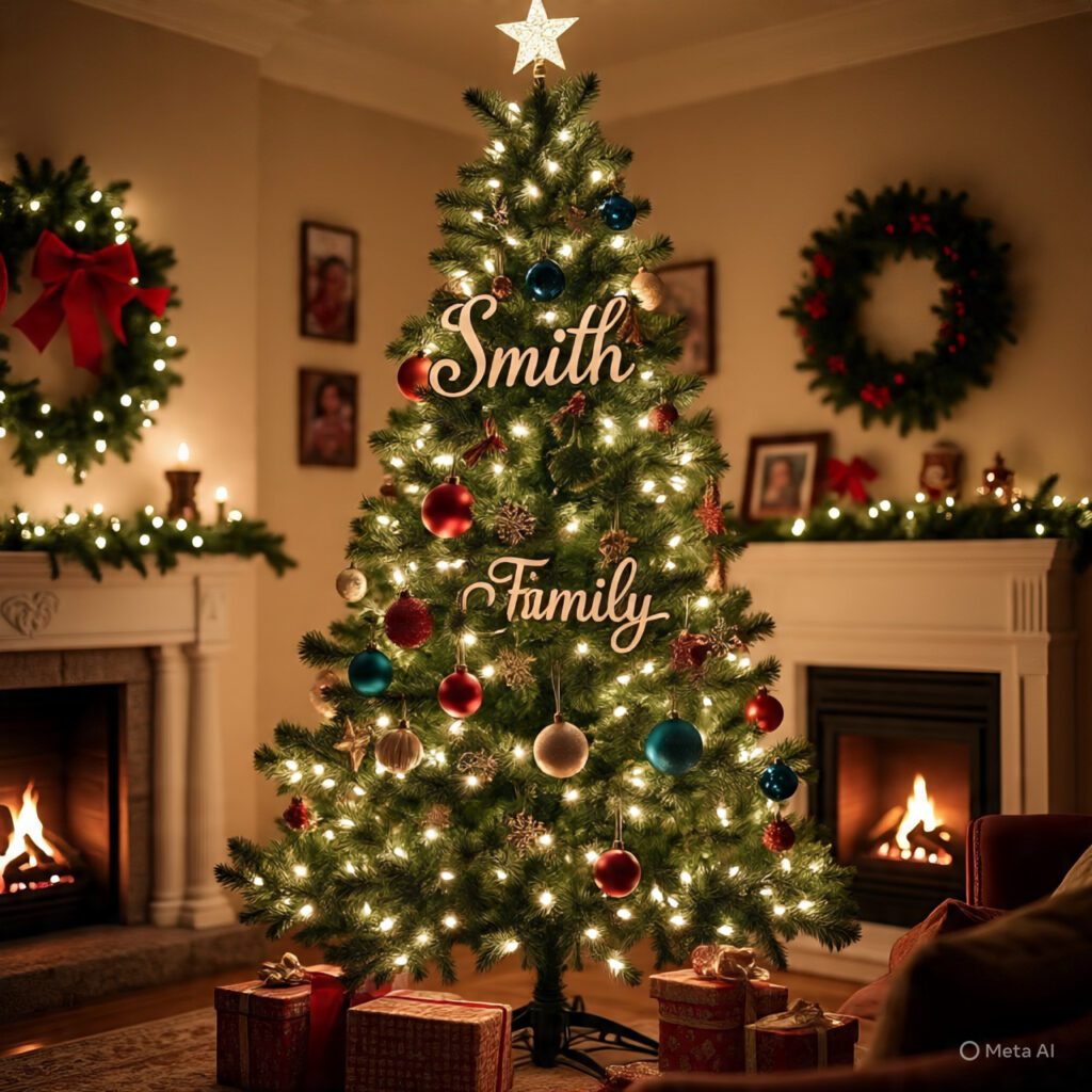 Personalized Family Christmas Tree