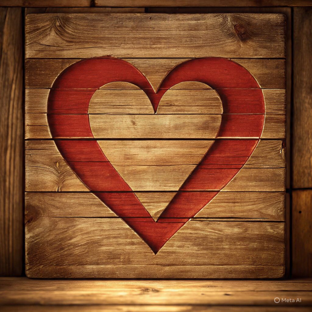 DIY Rustic Valentine Wooden Signs