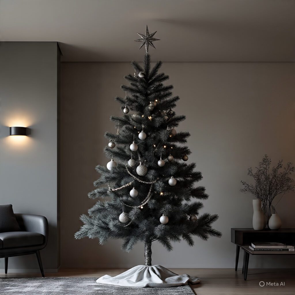 Modern Black and White Tree