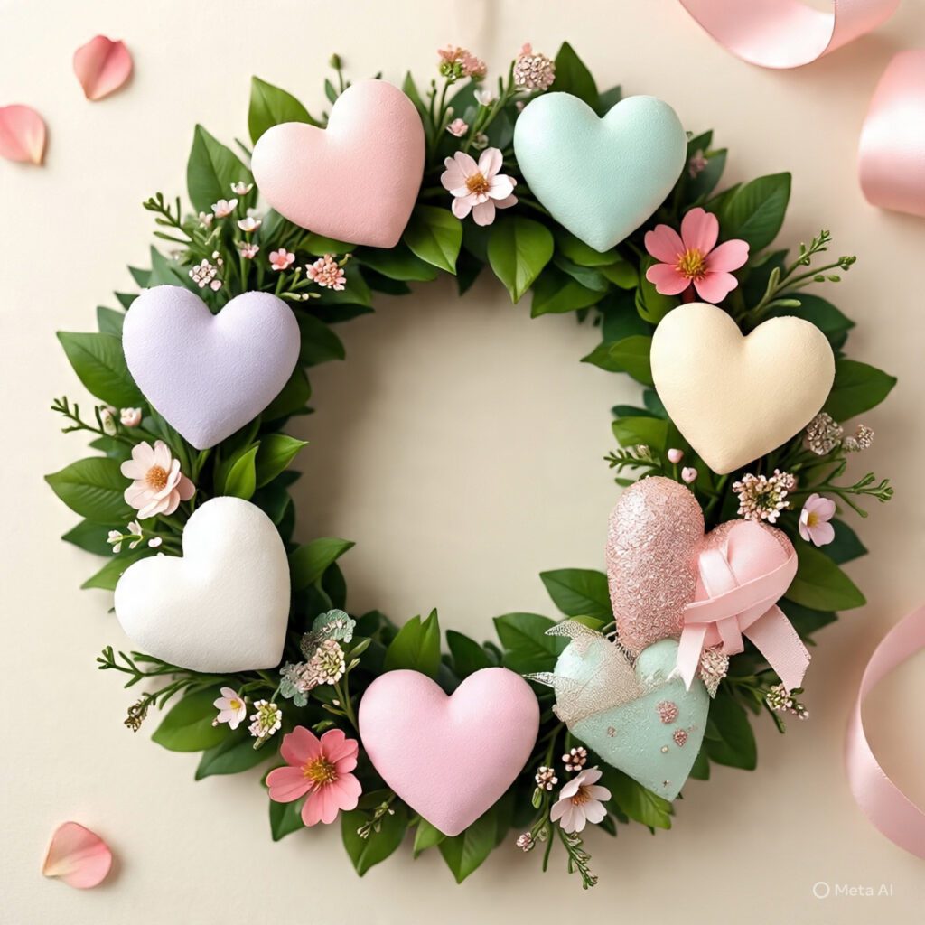 DIY Valentine Wreath