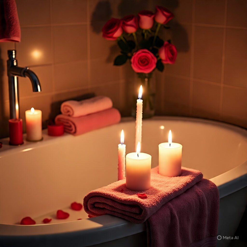 DIY Romantic Bathroom Decor