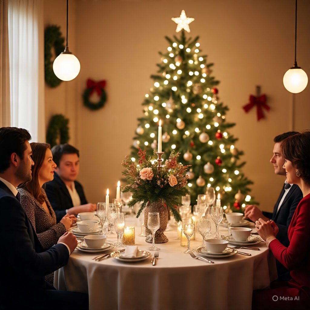 Festive Dining Room Lighting