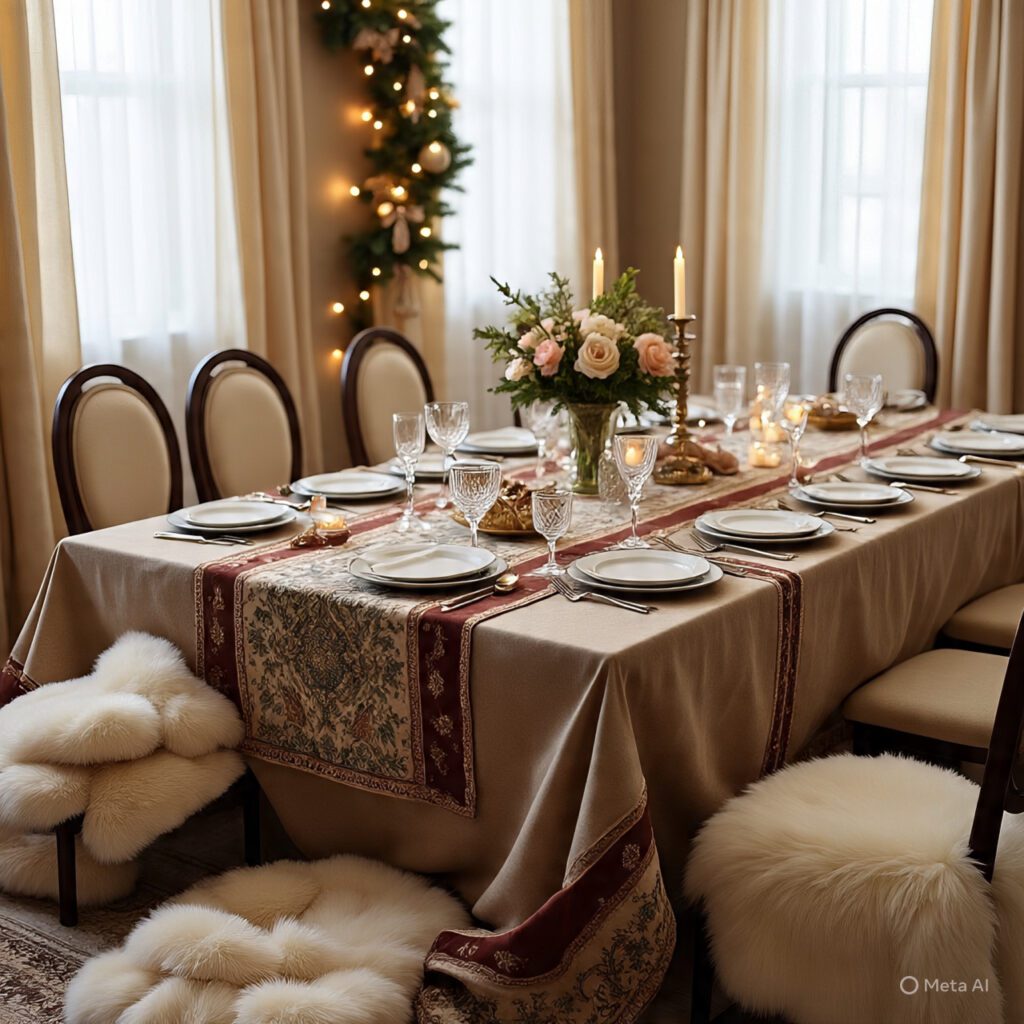 Seasonal Textiles for the Dining Room