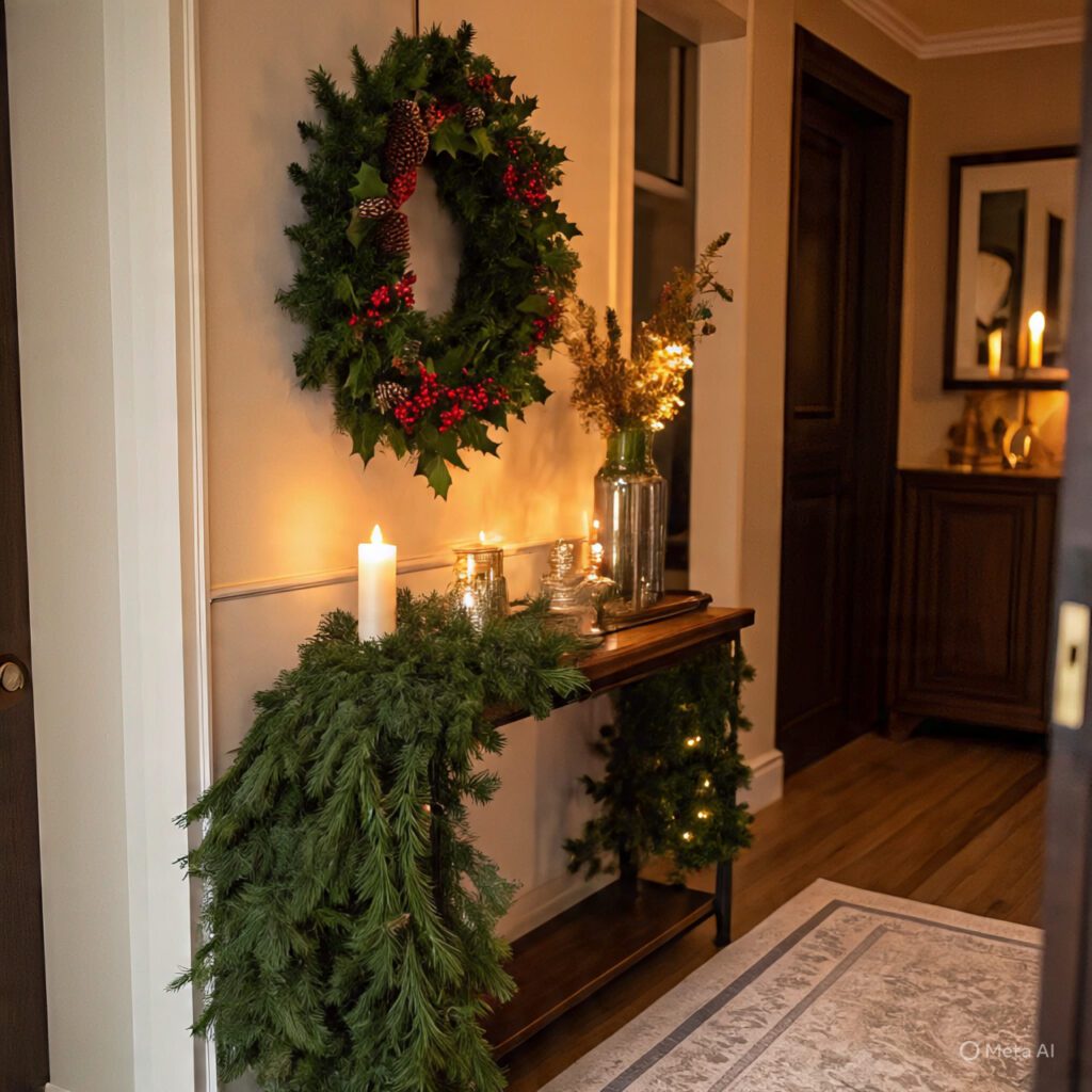 Festive Entryway Styling