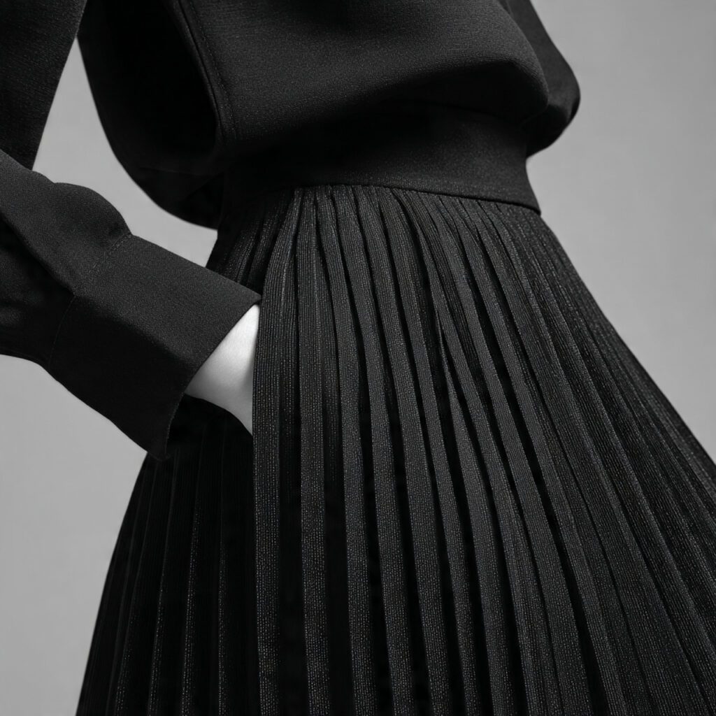 A-Line Pleated Skirt