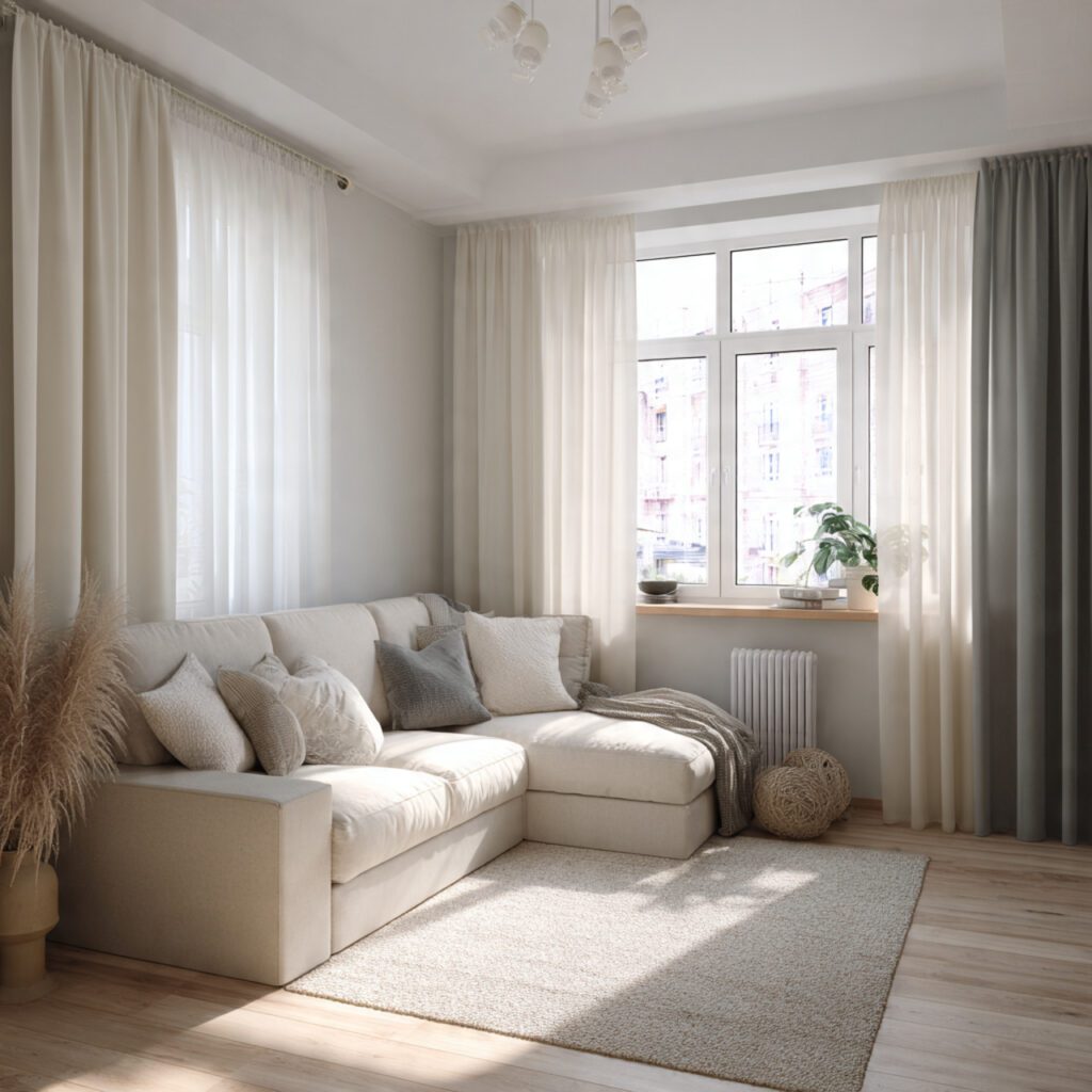 Use Light and Neutral Colors Throughout