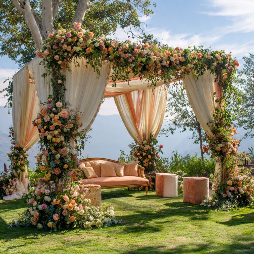 Floral Ceremony Mandaps and Canopies