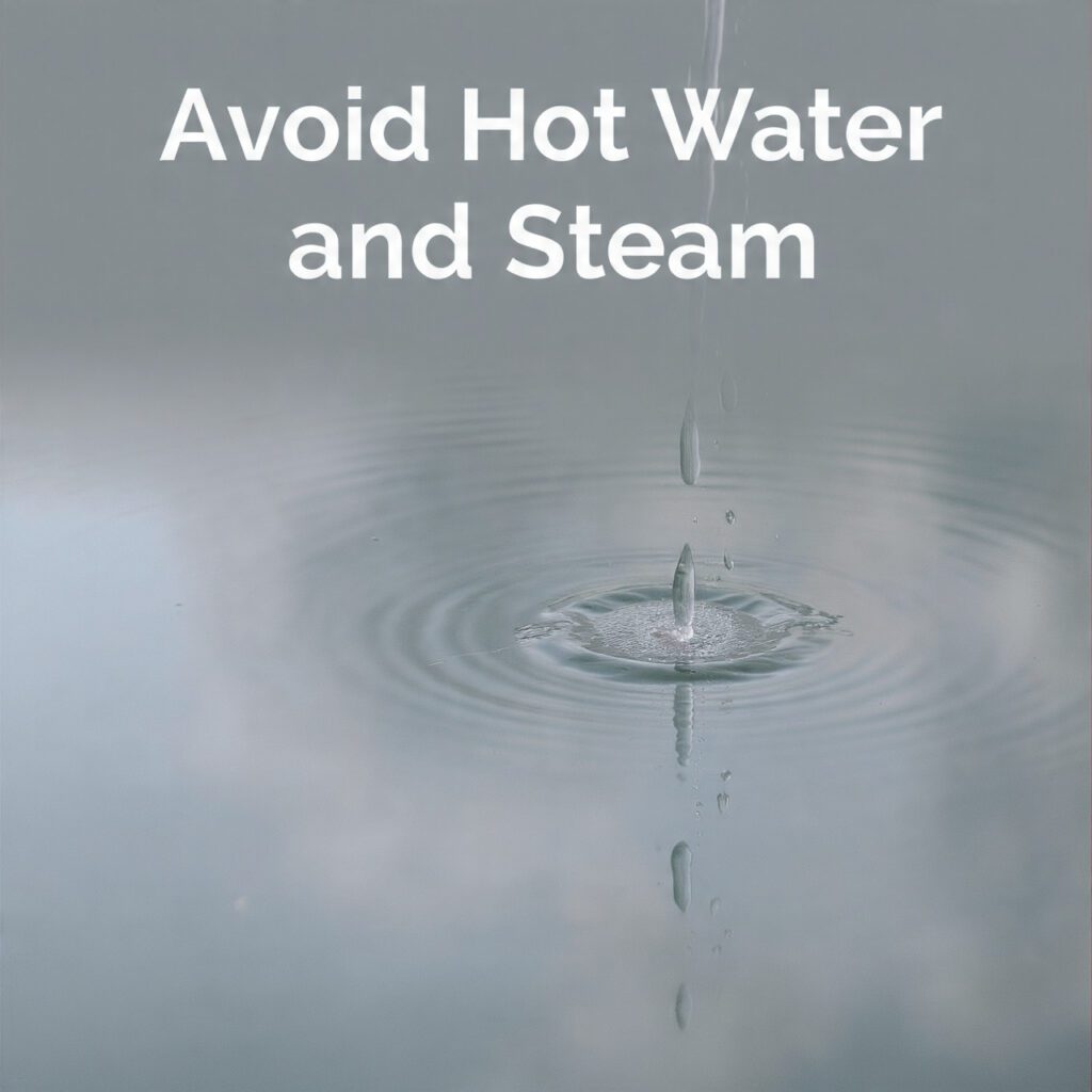 Avoid Hot Water and Steam