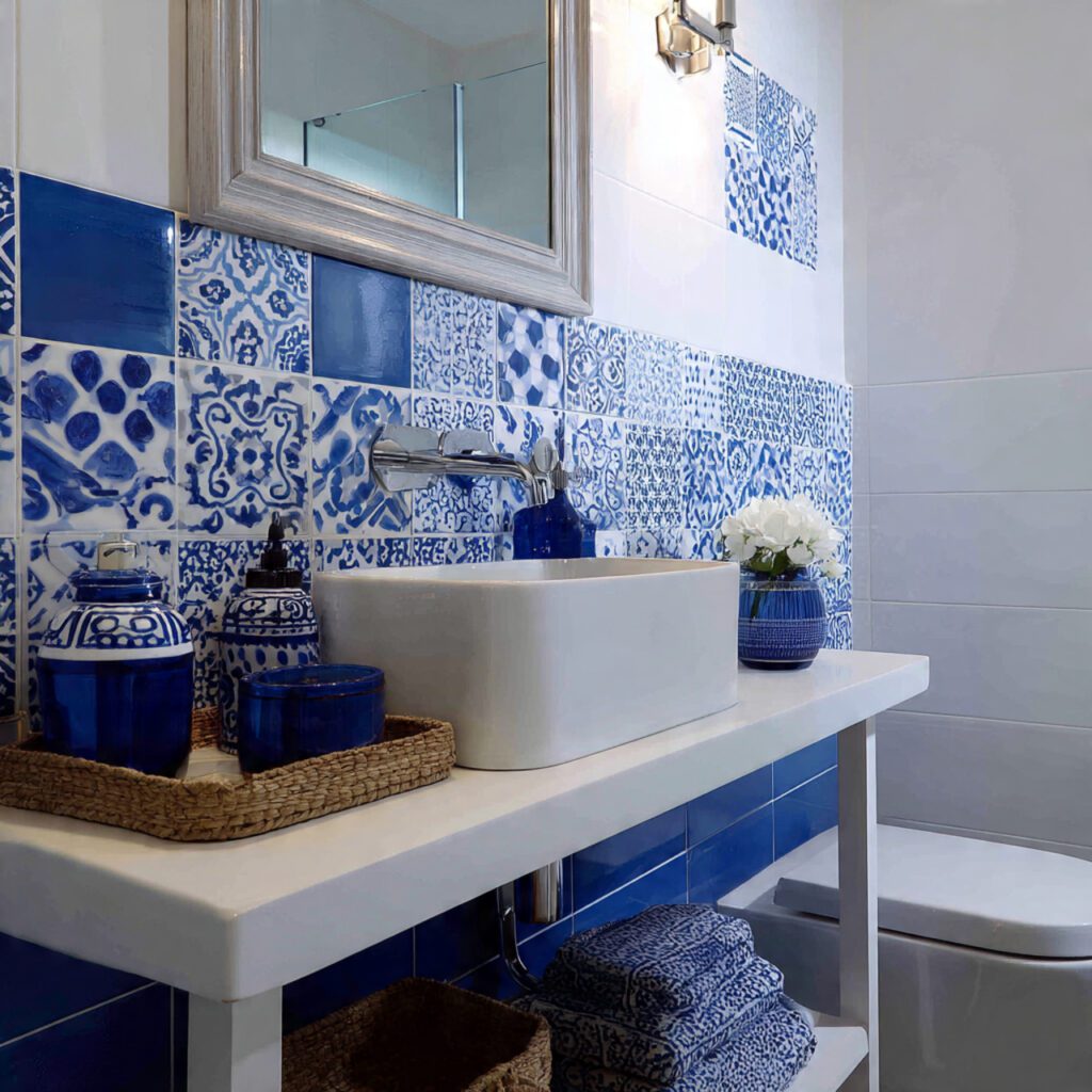 Blue and White Color Palette