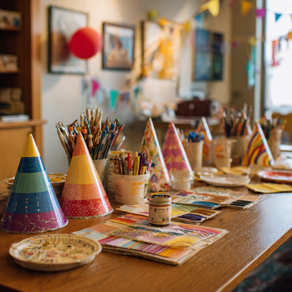 DIY Party Hats Station