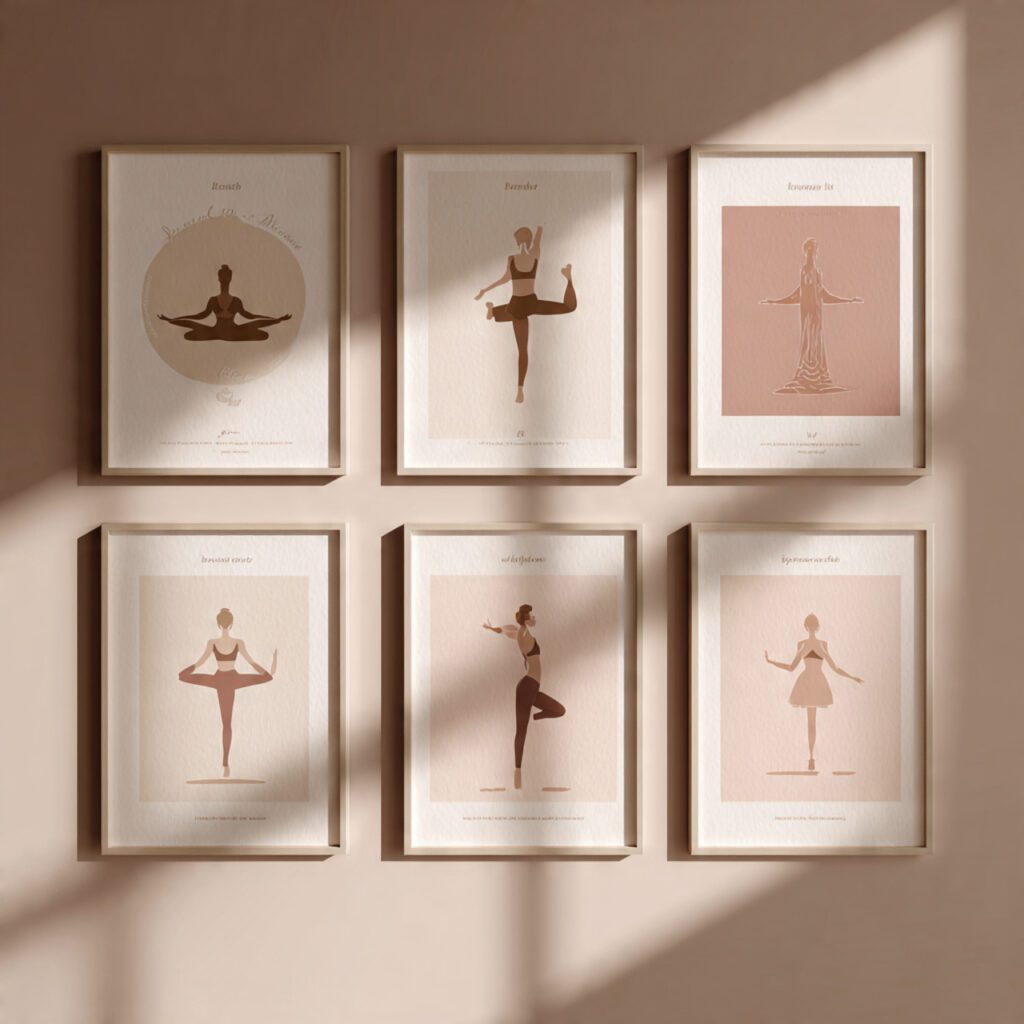  Pilates and Barre Toning Posters