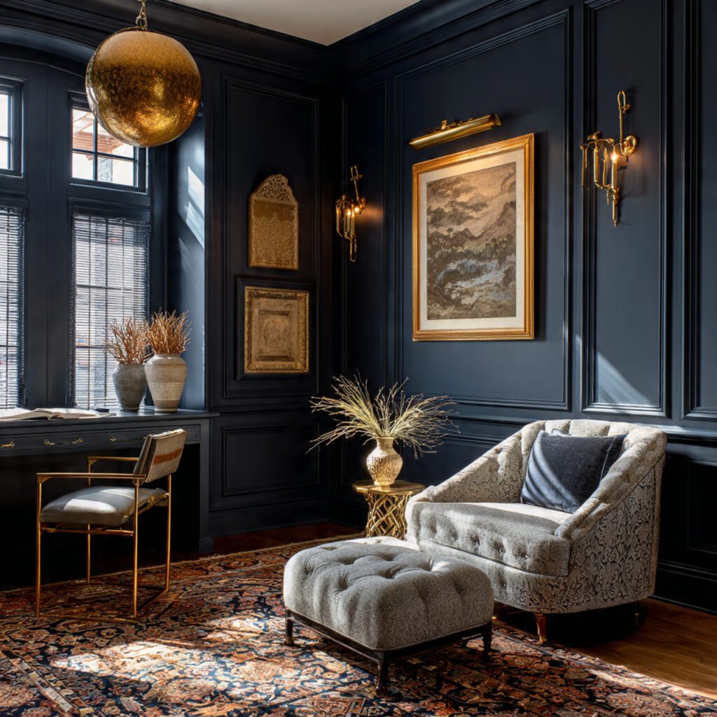 Navy Blue Walls