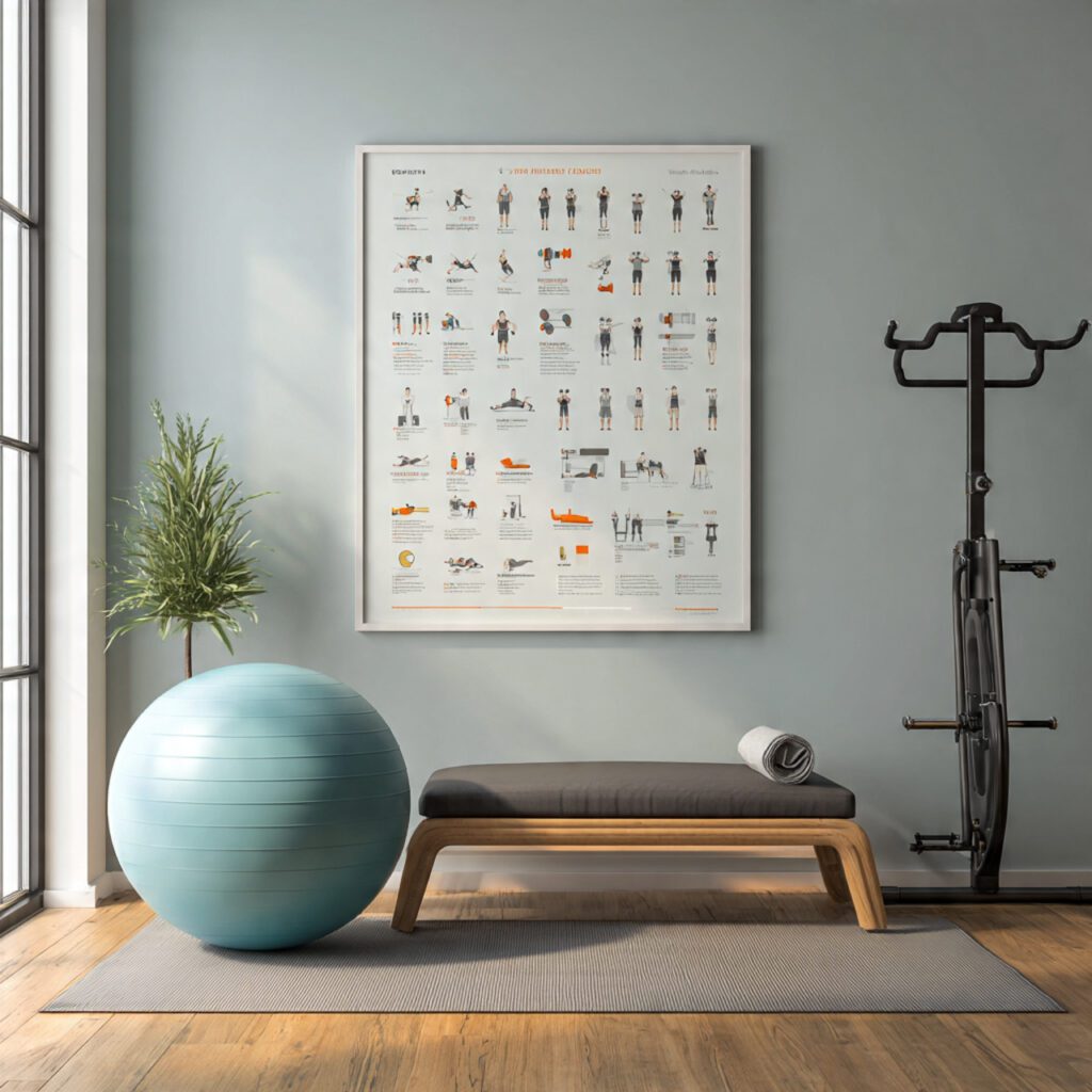 Full-Body Toning Chart Wall Art