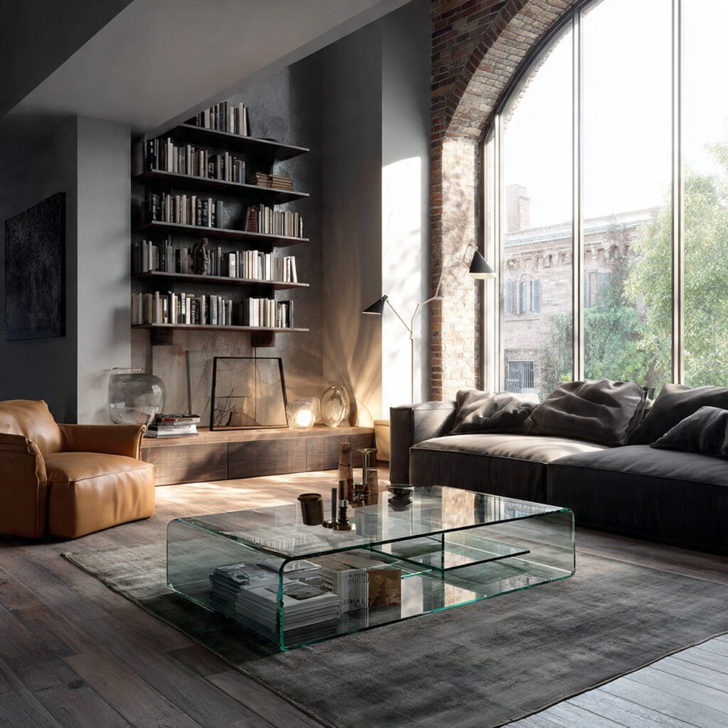 Use Transparent or Lightweight Furniture