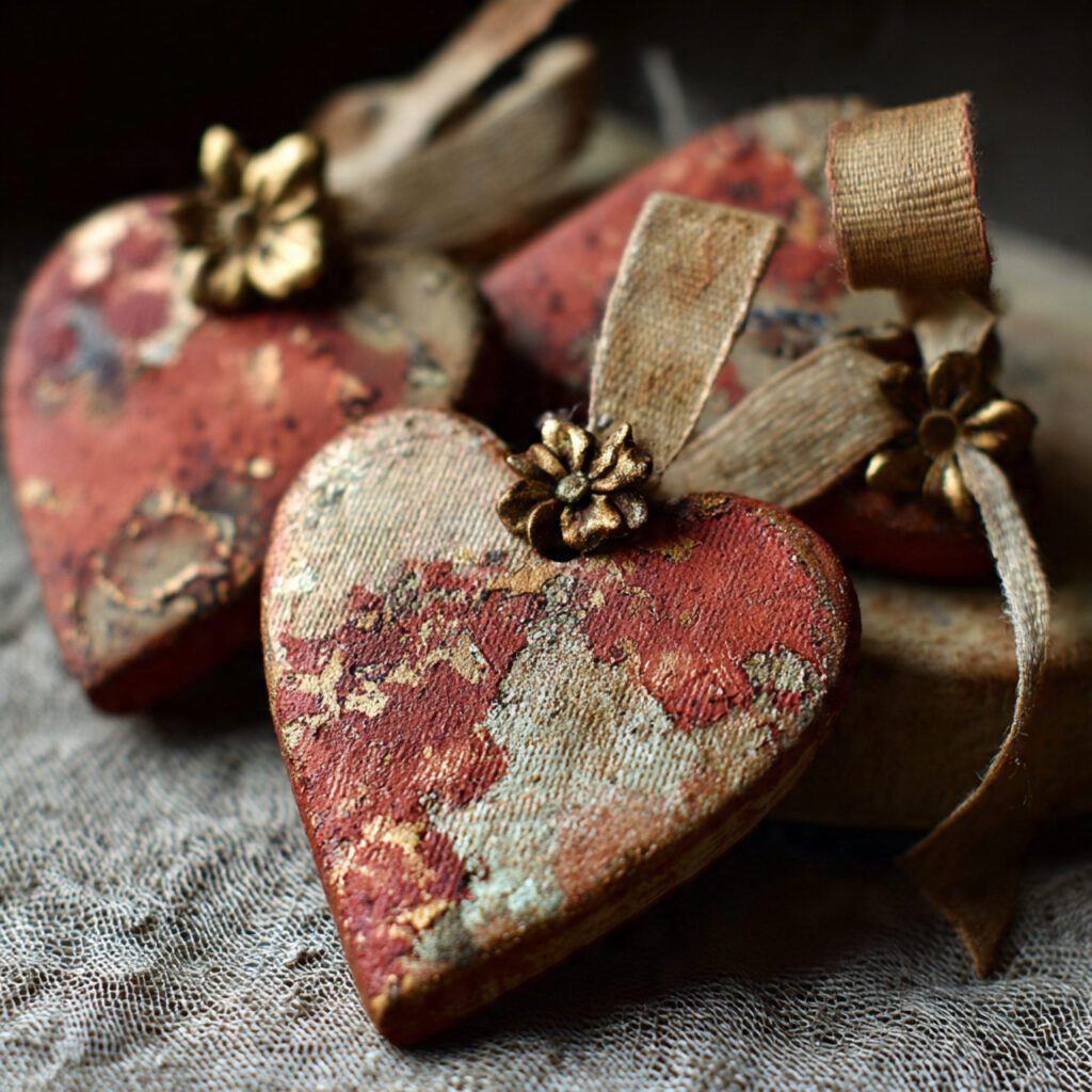 Handmade Rustic Valentine Accents