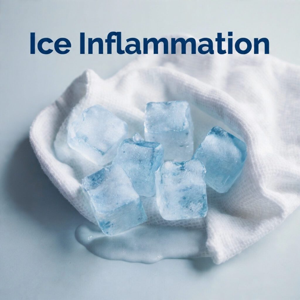 Ice Inflammation to Calm Red, Painful Pimples