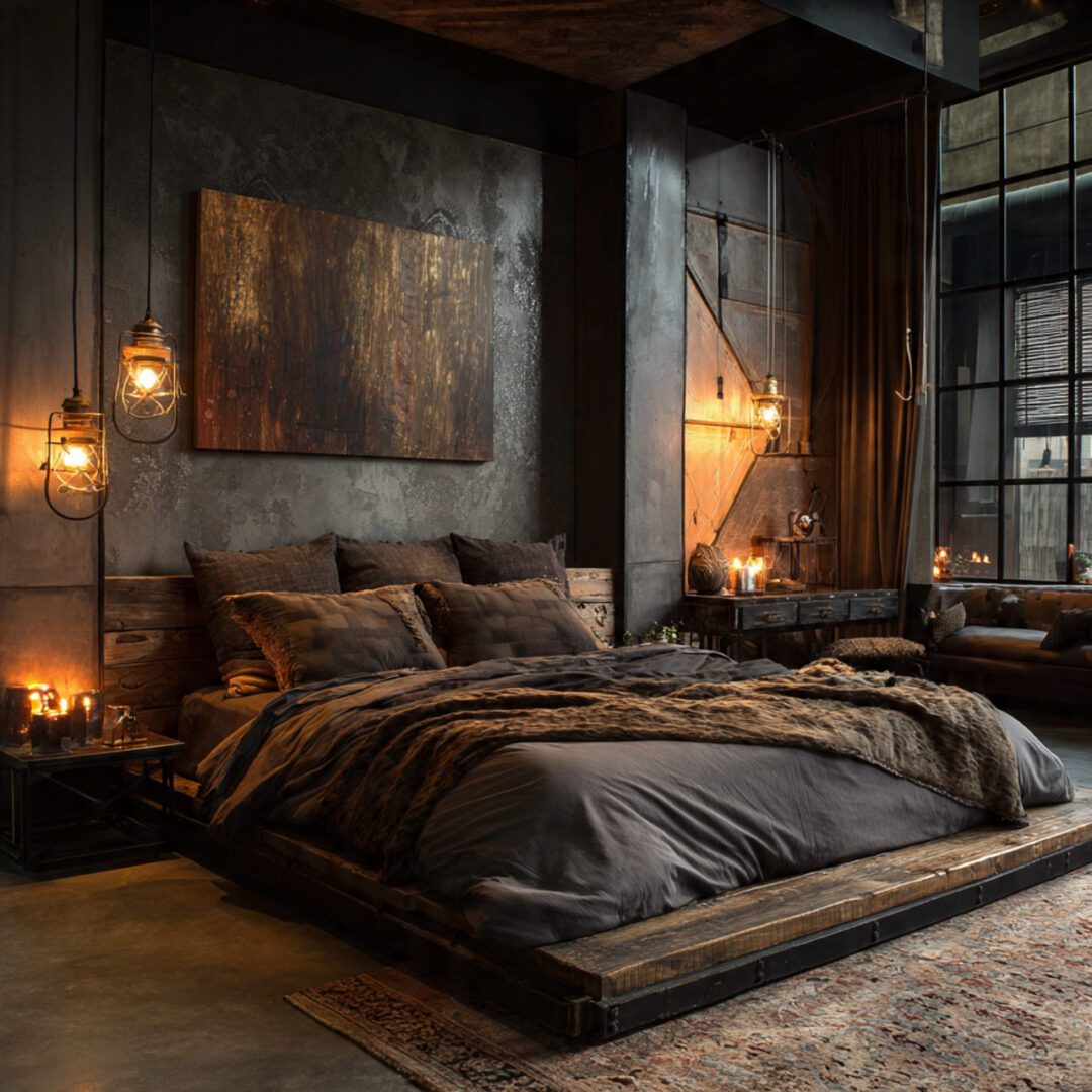 Industrial Small Bedroom Style